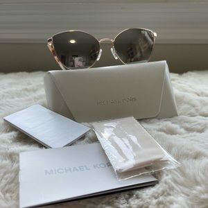 Micheal Kors mirrored sunglasses with case